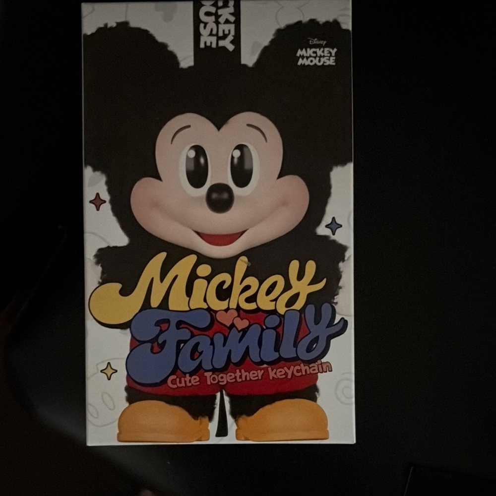 Disney Mickey Mouse Keychain - Black, Yellow, Red